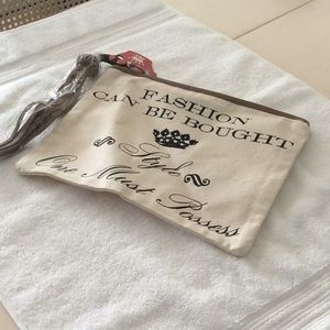 Large zipper cosmetics bag